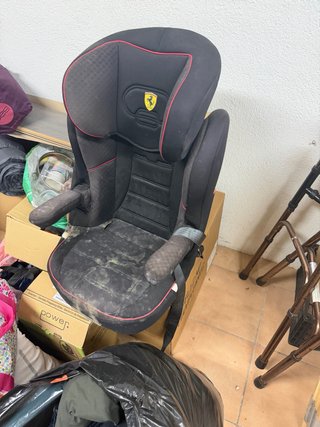 Silla Alzador Coche Ferrari Negra
