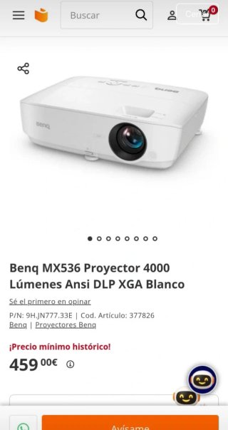 Proyector Benq MX536 Blanco