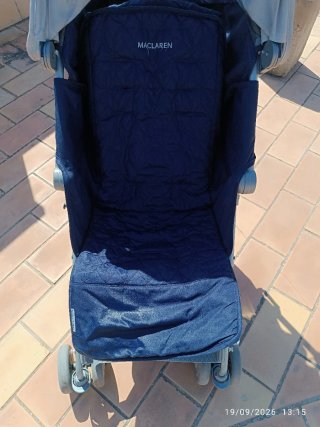 Silla de paseo Maclaren azul