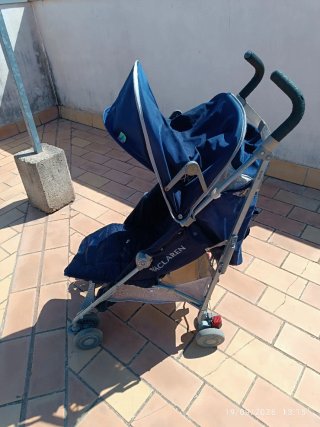 Silla de paseo Maclaren azul