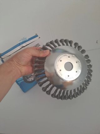 Rueda Desbrozadora 8 Alambre Trenzado
