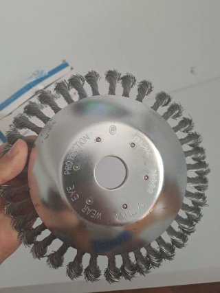 Rueda Desbrozadora 8 Alambre Trenzado