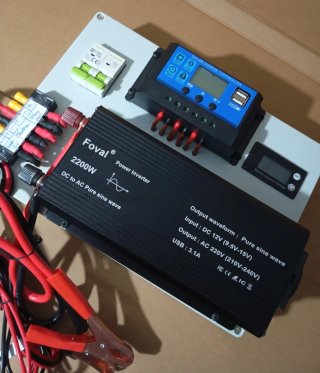 Kit Inversor Solar inversor onda pura 2200 w.