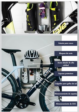 Soporte Pared Bicicletas STASDOCK