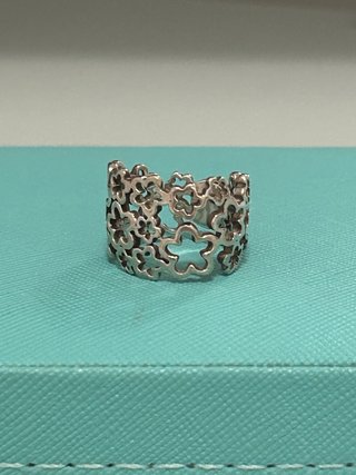 Anillo Tous Flores Plata
