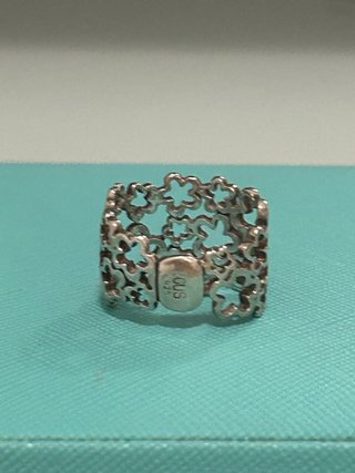 Anillo Tous Flores Plata
