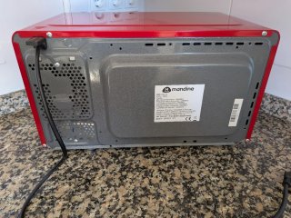 Microondas Rojo Mandine