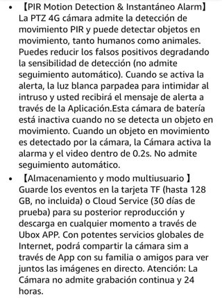 Cámara Vigilancia XEGA 3G/4G LTE sin wifi