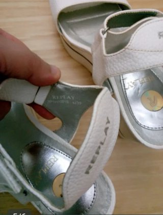Sandalias Replay Blancas