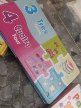 Lote de tres libros puzzles