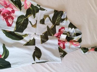 Mono Mango floral azul y rosa