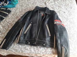 Cazadora Cuero vintage Diesel Daytona fla 200 Mile