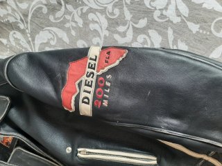 Cazadora Cuero vintage Diesel Daytona fla 200 Mile
