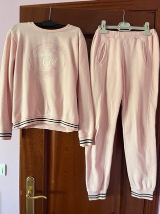 Conjunto chándal London Girl rosa (talla 16)