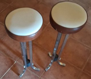 Mueble bar vintage madera y metal