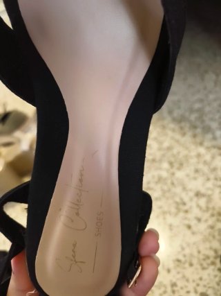Zapatos de cuña negros