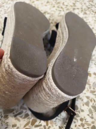 Zapatos de cuña negros