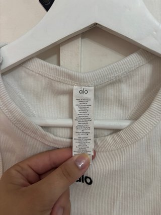 Alo Top Deportivo Blanco Talla S