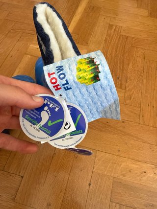 Botas de agua azules para niños, Lana natural