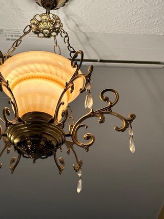 Lampada vintage dorata
