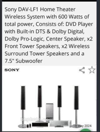 Sony DAV-LF1 Home Theater System