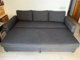 Sofá Cama Ikea Friheten Gris 3 Plazas