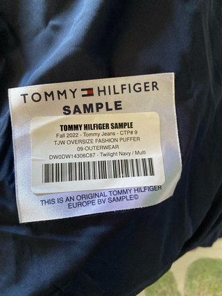 Piumino Tommy Jeans Blu e Bianco