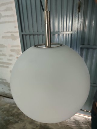 Lámpara colgante esférica de cristal