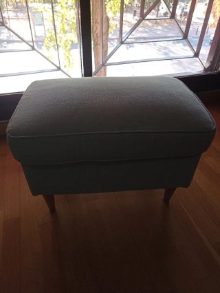 Reposapiés Ikea Tela Azul