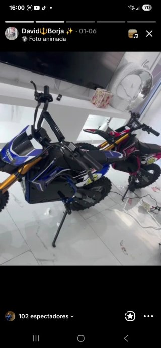 Mini Motocross Treme Azul y Rosa