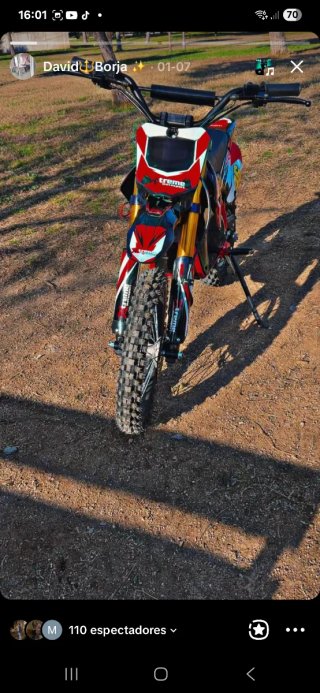 Mini Motocross Treme Azul y Rosa