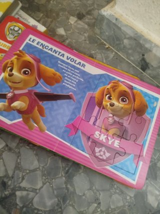 PATRULLA CANINA LIBRO PUZZLE MEDIANO Nº1 y 2