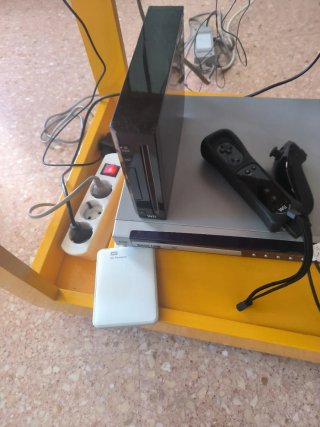 Consola Wii Negra con Disco Duro Externo