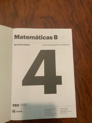 Matemáticas B.