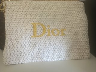 Bolsito Dior Blanco y Dorado