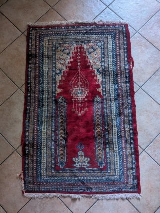 Tappeto orientale vintage lana