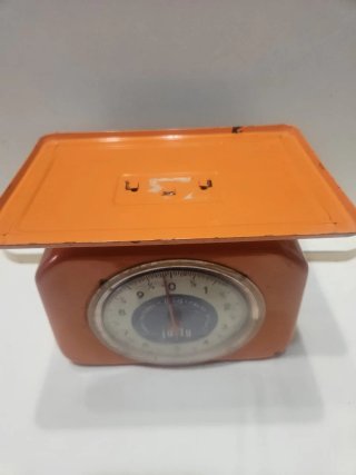 Bilancia da cucina vintage arancione Jolly
