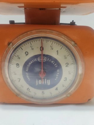 Bilancia da cucina vintage arancione Jolly