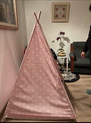 Tipi infantil La Nina estrellas rosas