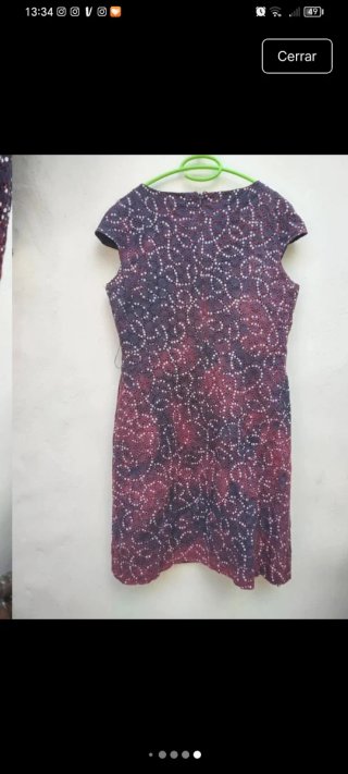 Vestido Purificación García rosa y morado