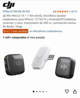 Micrófonos Inalámbricos DJI TX/RX