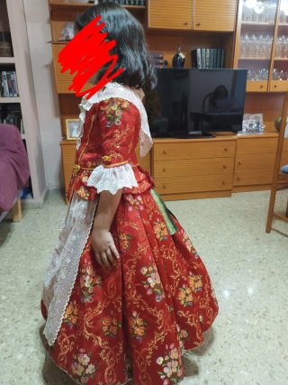 Traje Fallera Niña 4-6 Años