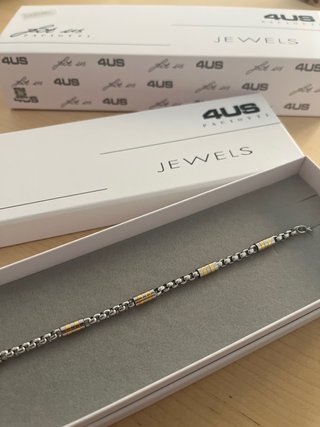 Pulsera 4US Paciotti Jewels Oro y Plata