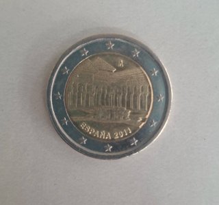Moneda 2 euros conmemoración alhambra