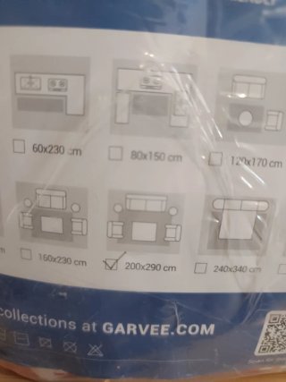 Tapete Garvee 200x290cm Lavável