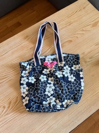 Bolsa Roxy floral azul