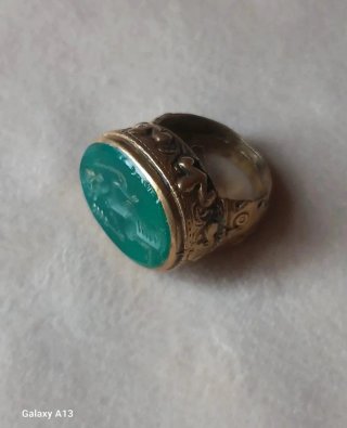 Anello sigillo afghano antico mm 18,5