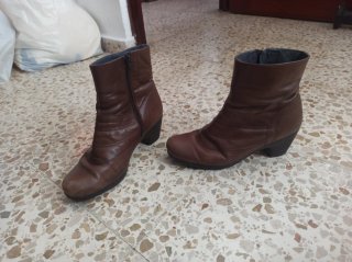 Botines pitillo marrones