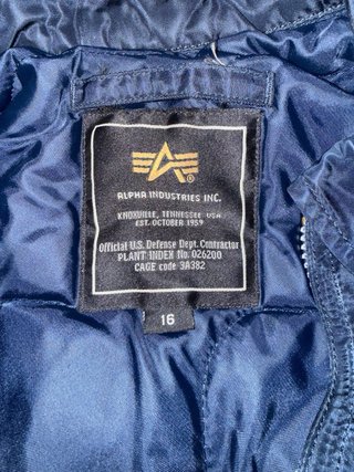 Chaqueta Bomber Alpha Industries Azul