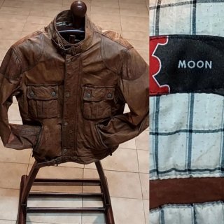 Chaqueta de piel MOON marrón